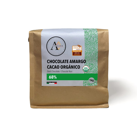 CHOCOLATE CACAO ORGÁNICO TABASCO 68% [1kg]